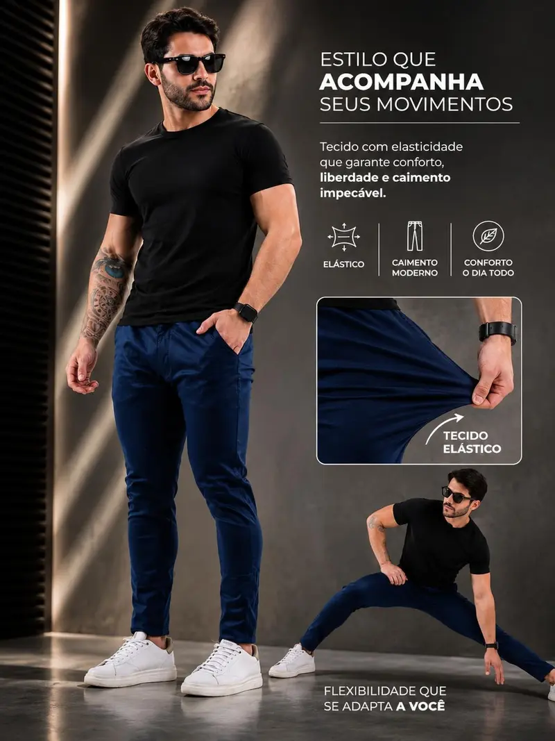 Para sair — homem de calça de alfaiataria