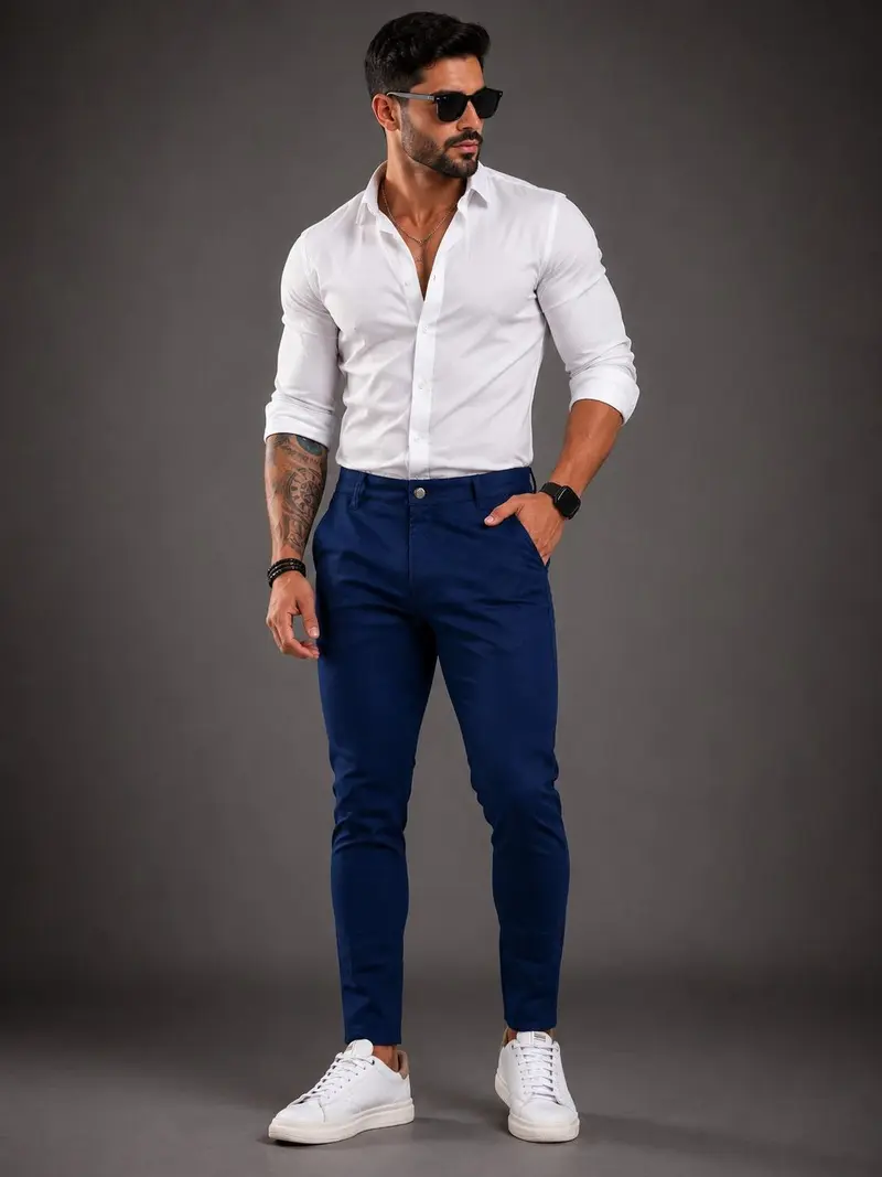 Para eventos — homem de calça de alfaiataria